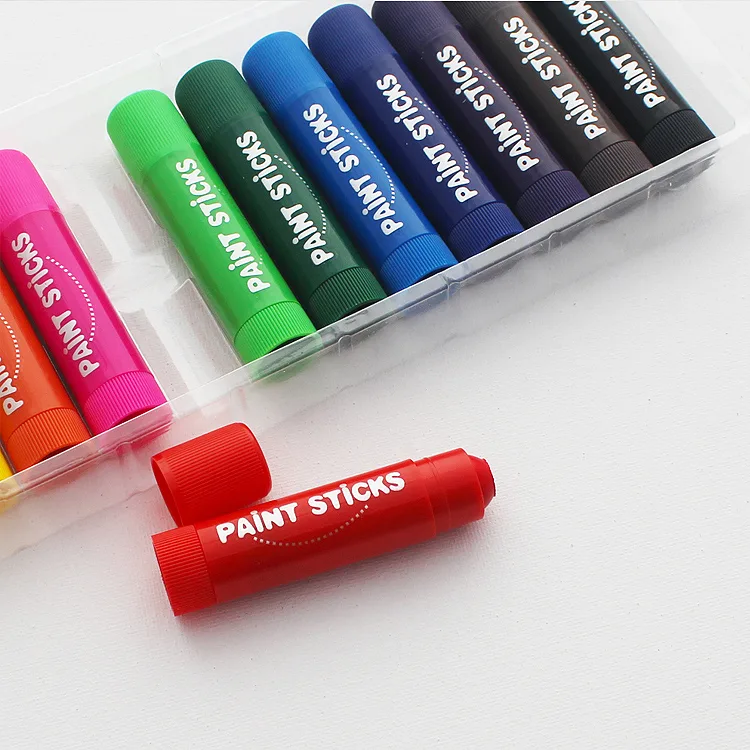 MeiduGaga solid tempera paint sticks — real product photo